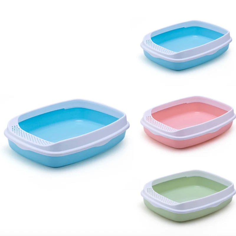 Туалет для домашних питомцев с высокой лопаткой съемный контейнер кошачьего