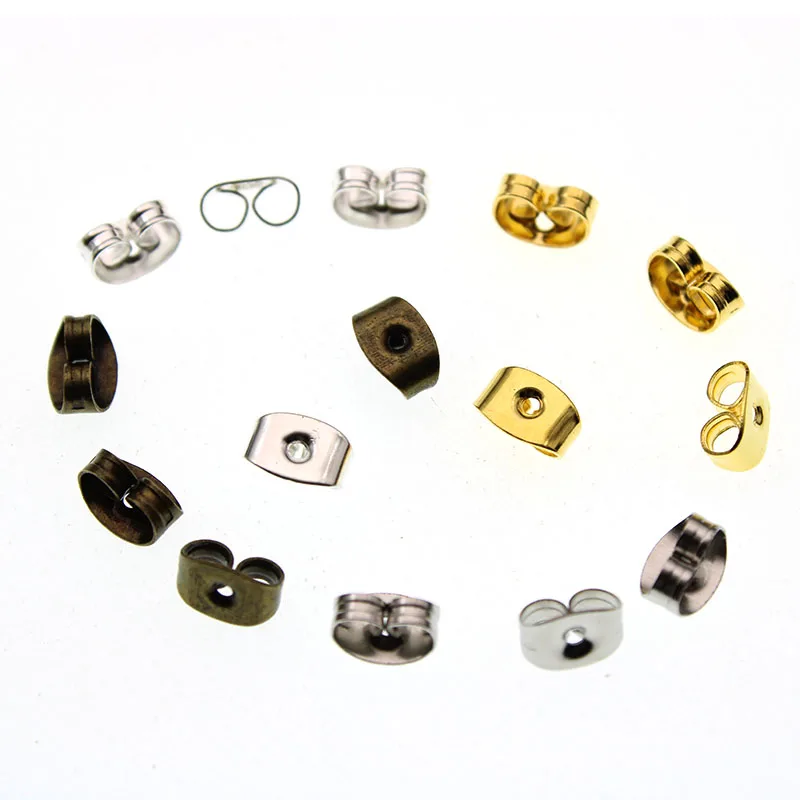 Заглушки для сережек-гвоздиков в виде бабочек застежки ювелирных изделий