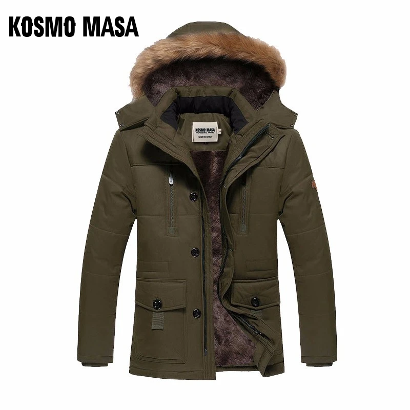 Теплая Длинная зимняя куртка KOSMO Mass мужские водонепроницаемые куртки большого