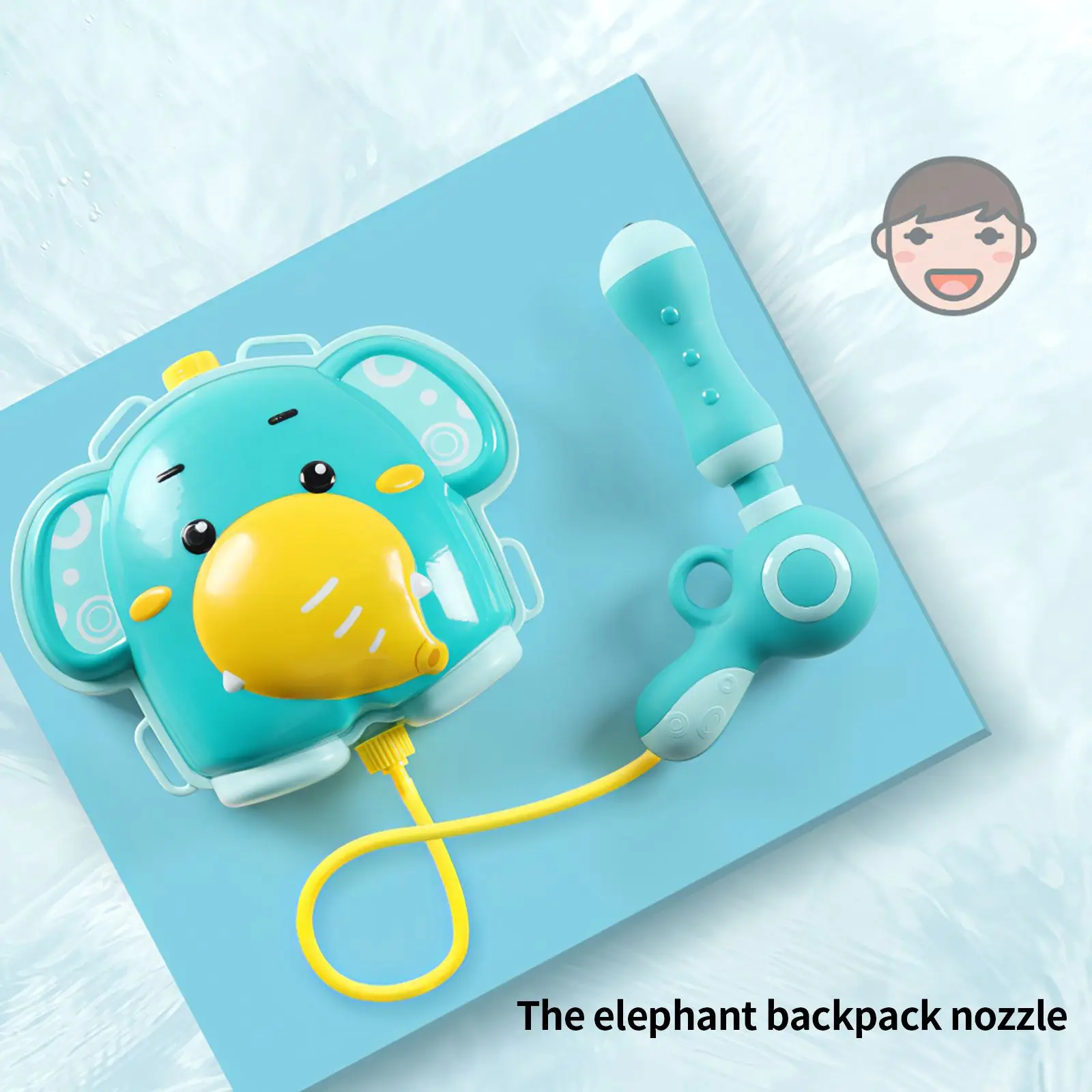 

Fun Exercising 1900ml Water Pistol Wet Large Bag Capacity Toy Water Spray Gun Blaster Summer Beach Elephant Water Gun Backpack