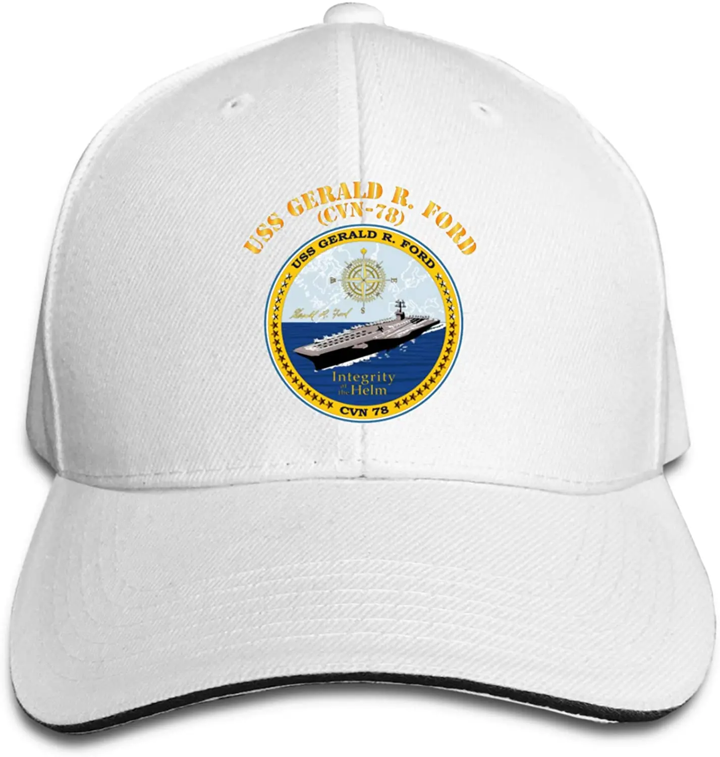 

USS Gerald R Ford Cvn-78 Baseball Caps Sandwich Caps