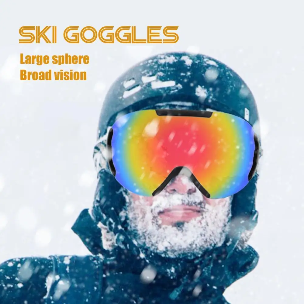 

Double Layer Ski Goggles Double Layers Ultraviolet-proof UV Protection Anti-fog Glasses Snow Men Women Snowboard Goggles