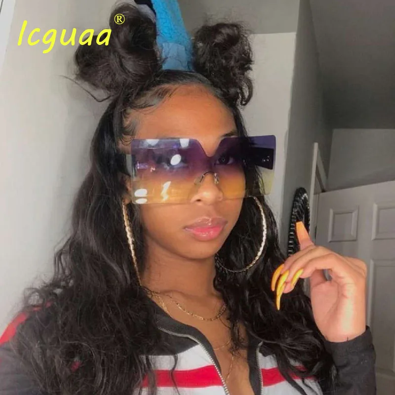 Очки солнцезащитные Onepiece женские брендовые Дизайнерские Большие Квадратные