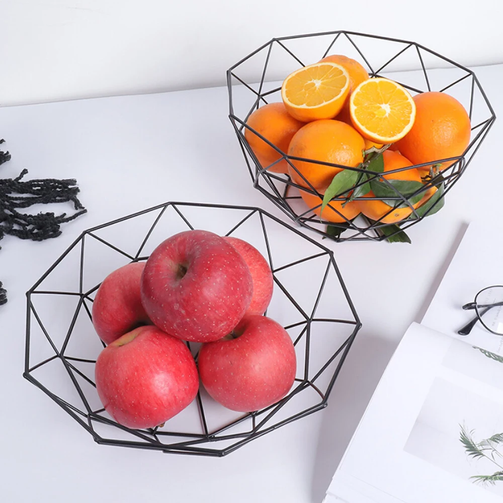 Простая металлическая корзина для хранения фруктов ретро фруктовые закуски