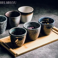 1pc relmhsyu japanese style 260ml retro thick lip tea water cup houseware small coffee mug drinkware