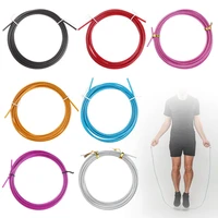 spare rope 3m speed jump rope replaceable wire cable speed jump ropes skipping rope color red blue and black steel wire