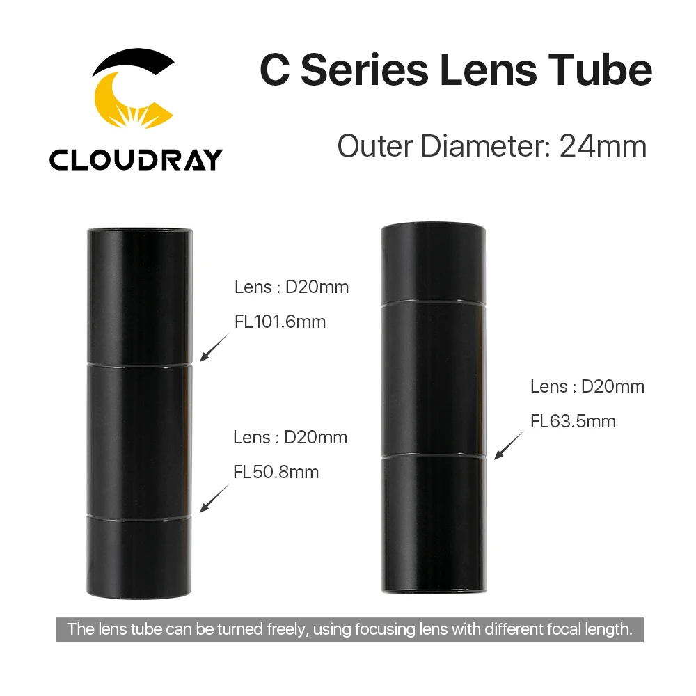 Cloudray C внешняя трубка объектива CO2 диаметр 24 мм для диаметром 20 fl50 8/63 5/101 6 лазерной