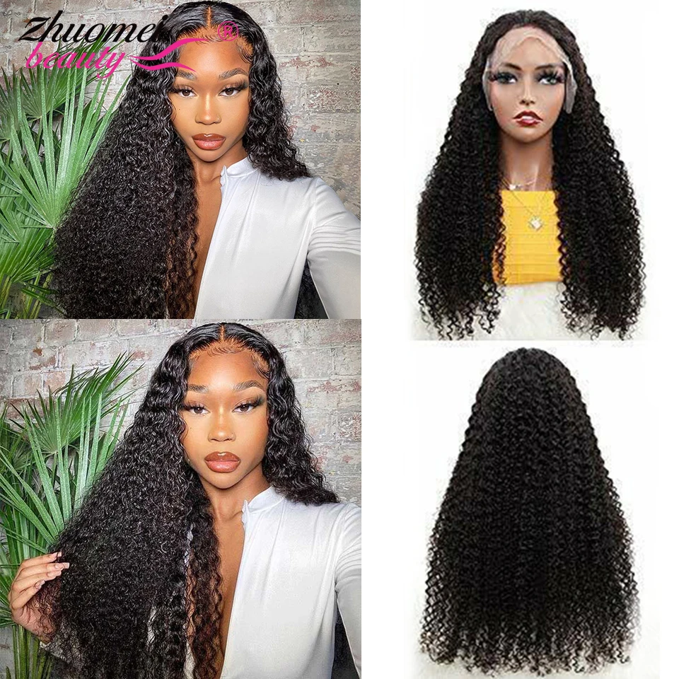 13x4 13x6 HD Lace Frontal Wig Kinky Curly Human Hair Wigs For Women 40 Inch Jerry Curly Human Hair Wig 30 Inch Lace Front Wig