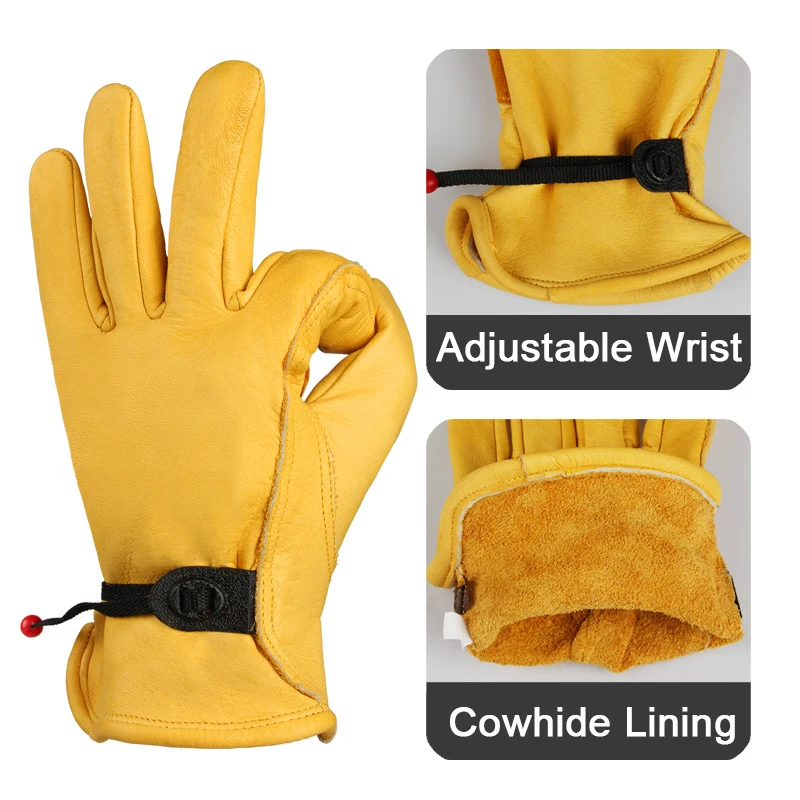 OZERO New Genuine Leather Cowhide Motorcycle Gloves Moto Water Resistant Touch Screen Non-slip Motorbike Riding | Спорт и