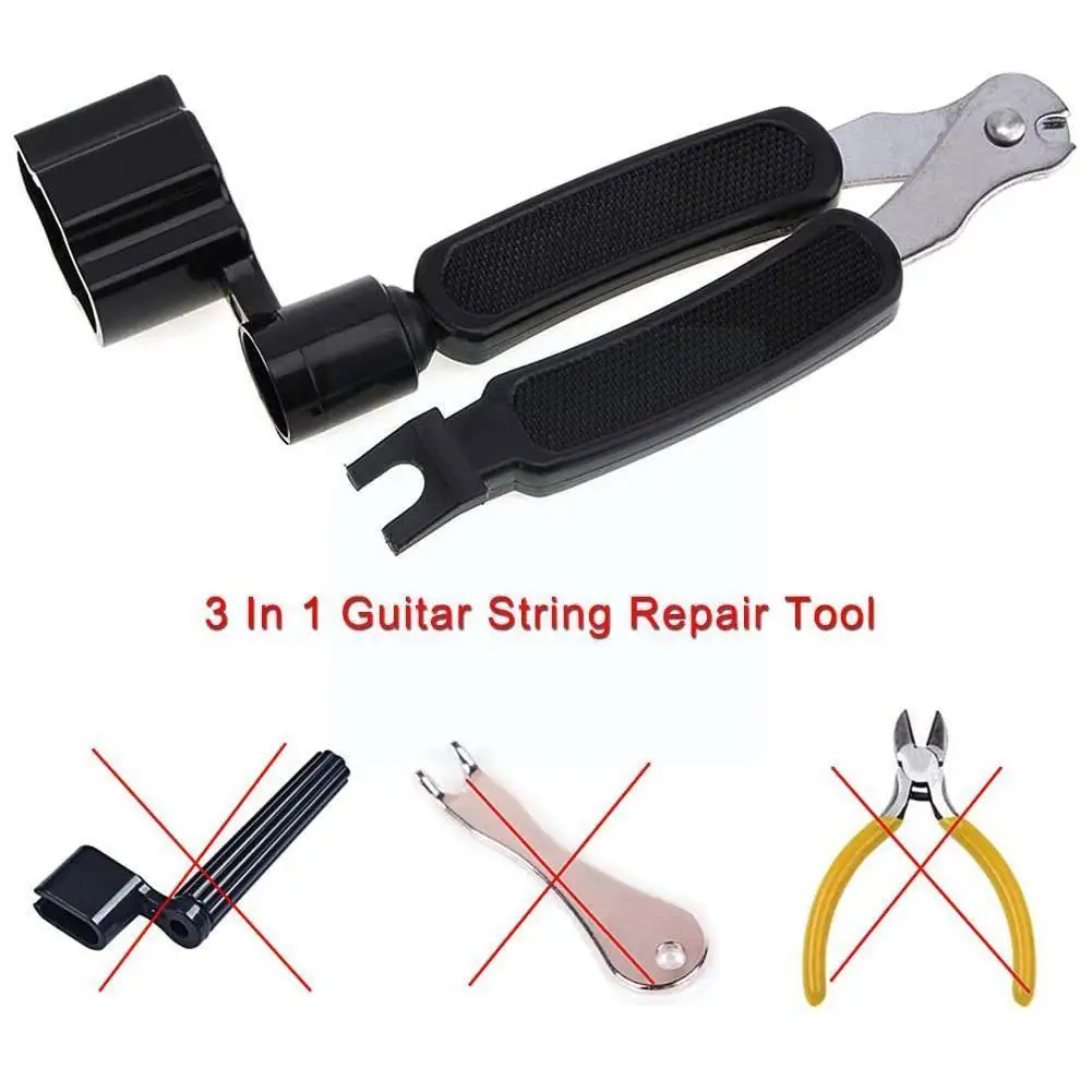 

Guitar Tuning Outdoor Tool Stringed Instrument Accessories Clamp Guitar String Cutter Pin Remover Guitars Puller Winder Str H9P6