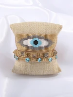 yuokiaa miyuki womens hand bracelets turkish lucky evil eye bracelets set pulsera trendy adjustable handmade loom woven jewelry