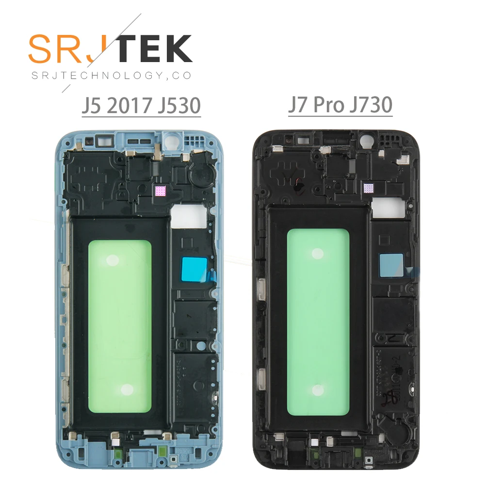 Для Samsung Galaxy J7 2017 Pro J730 J730F LCD Корпус Передняя средняя рамка Крышка для J5 J530 запасные