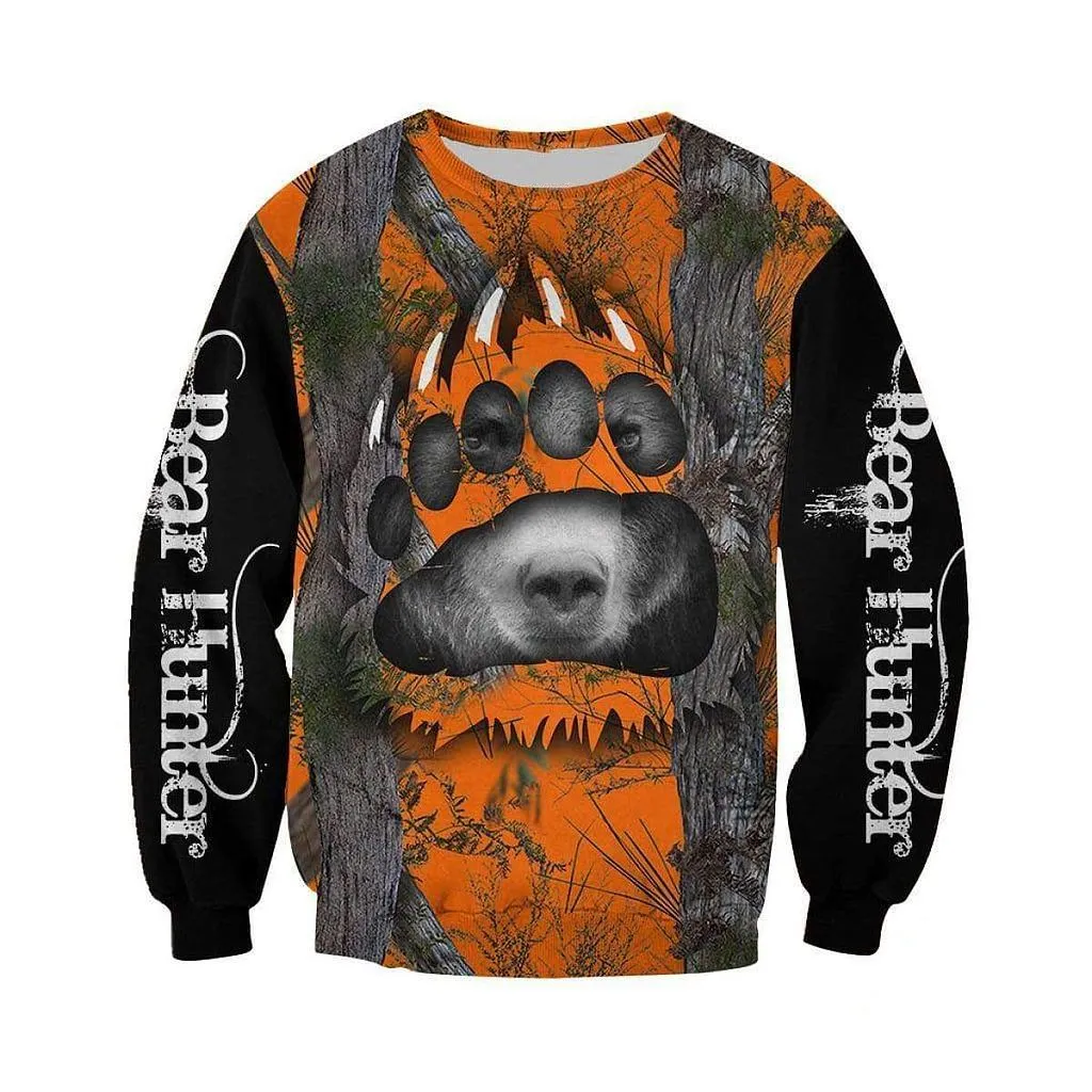 Мужская и Женская Повседневная Толстовка с капюшоном принтом Медвежья