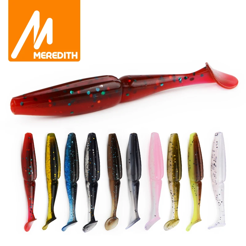 

Meredith Crazy Shiner, 10 шт., 6 г, 9 см, Мягкая приманка, приманка для рыбалки, мягкие силиконовые приманки для карпа, воблеры для рыболовных снастей