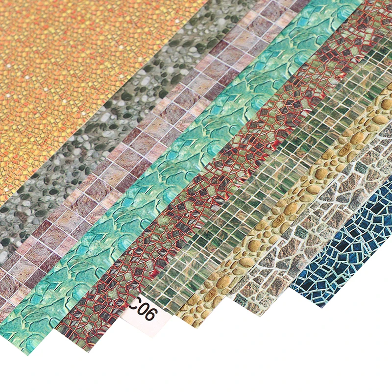 1 шт. 1:12 Кукольный домик Миниатюрный домашний декор обои наклейки на стену