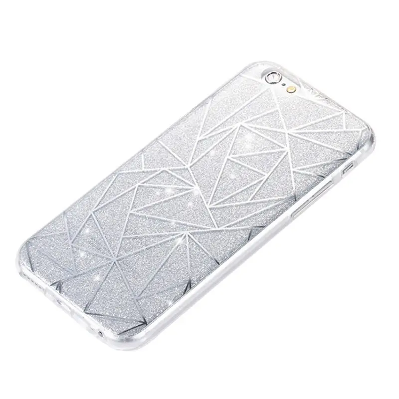 I7plus оцинкованный блестящий чехол для мобильного телефона серебряный розовый