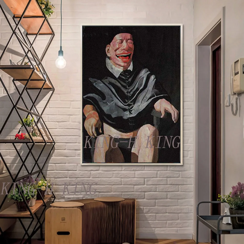 Китайские художники Рисованные вручную персонажи носят юбку с большим ртом