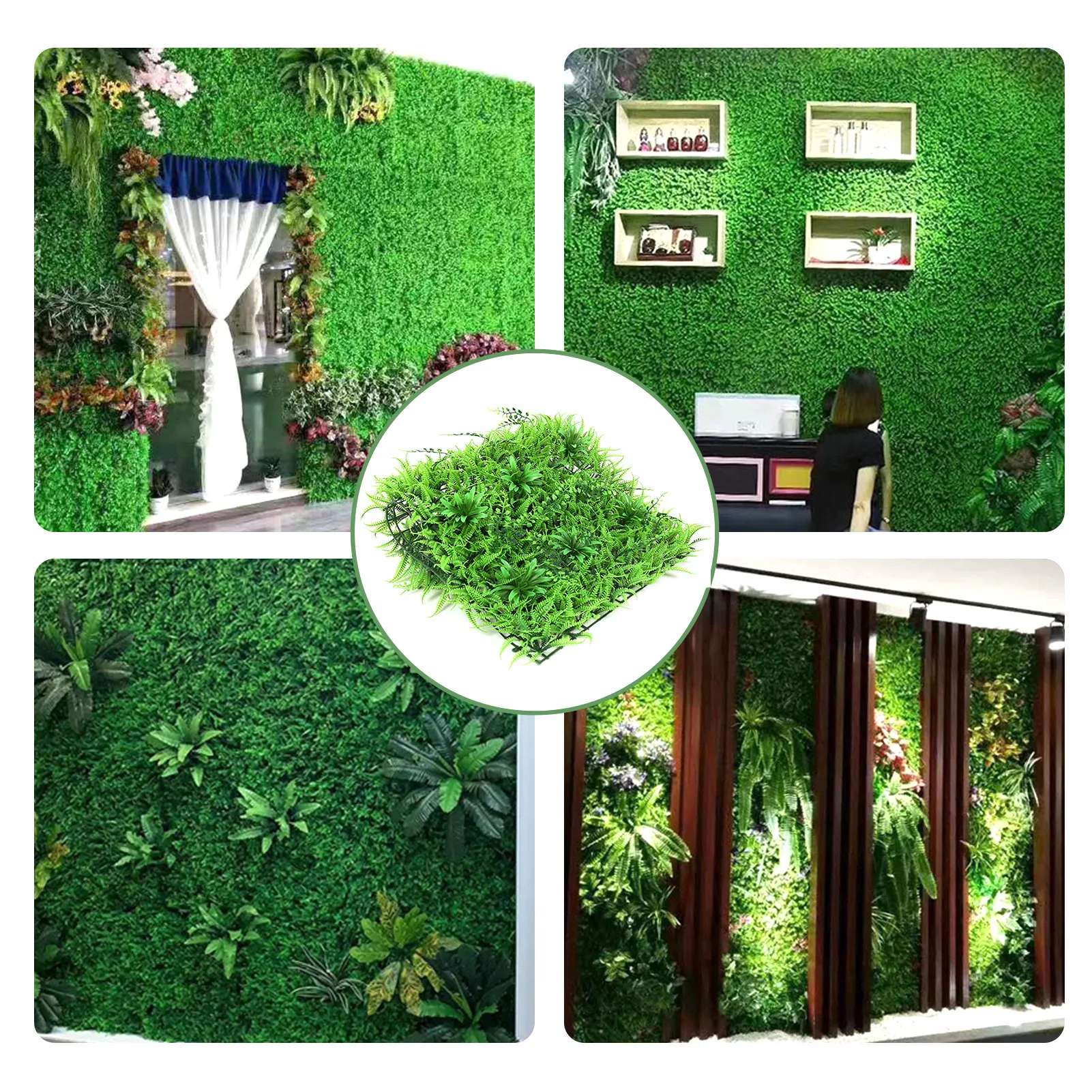 60X40CM искусственное растение Пластик газонов со стеной из живых растений для