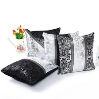 vintage black and white flower throw pillow cushion cover case home sofa decor hotel home decorative pillowcase pillow cover