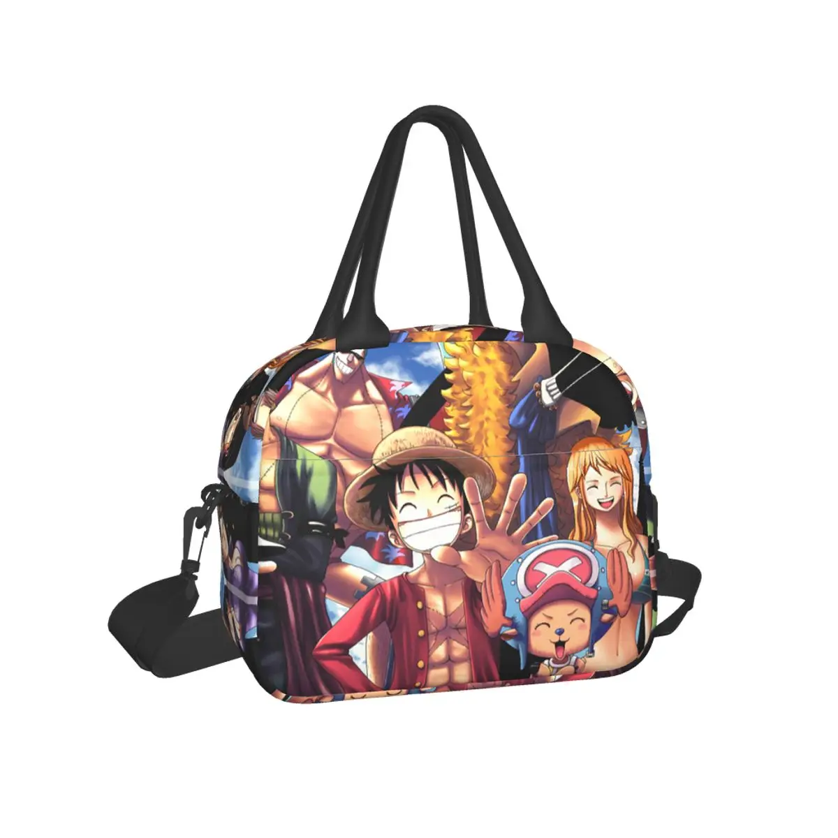 

Roronoa Zoro Luffy Printed Lunch Bag Outdoor Picnic Bag Insulated Meal Bag