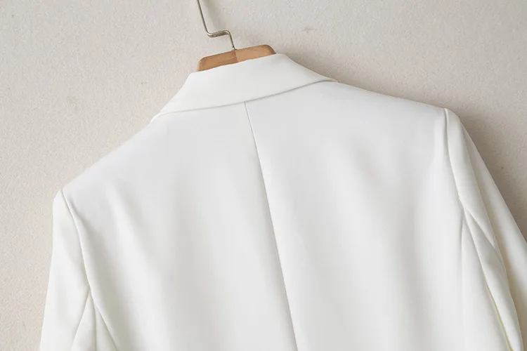 

Women's Acetate Suit One Button Long Sleeve Black or White Simple 2020 Autumn and Winter New Classic Slim Fit OL Blazer