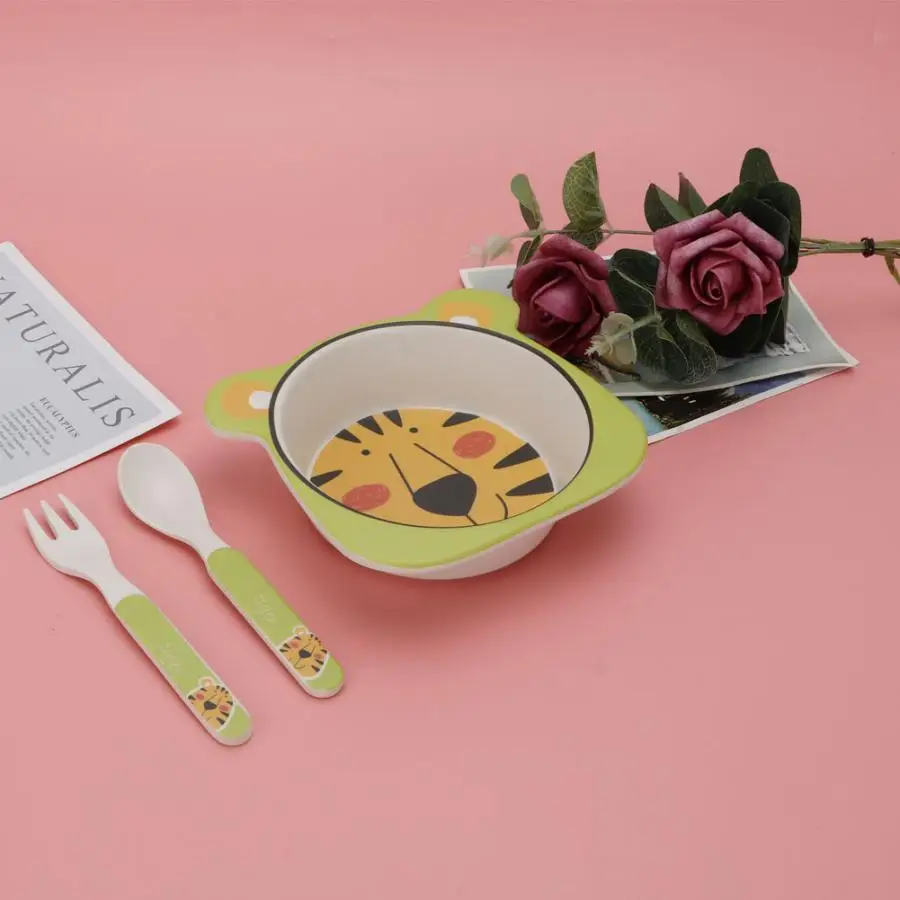 3 шт./лот детская милая столовая чаша из бамбукового волокна набор детской посуды