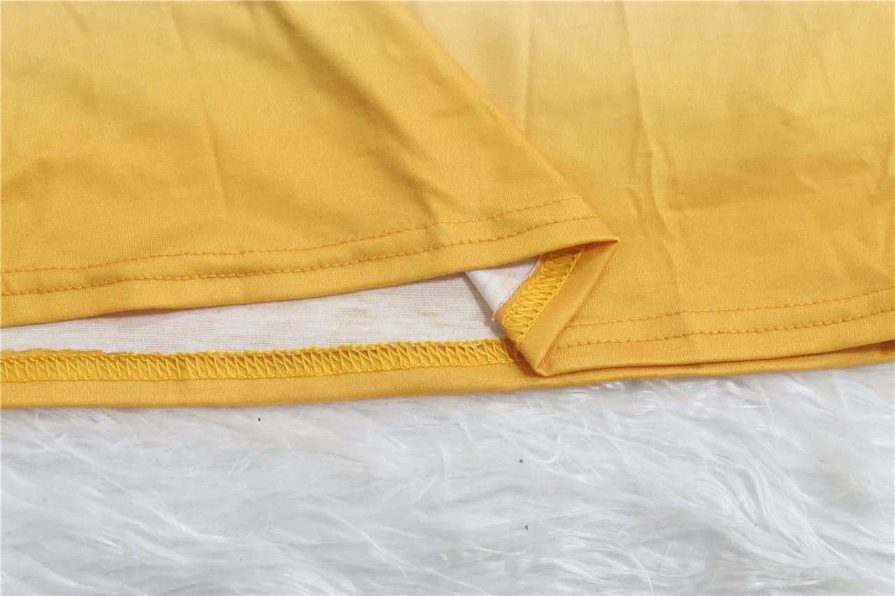 

2020 Summer Women's Suit European and American Hot Style Model Tie-dye Print Round Neck Casual Fashion