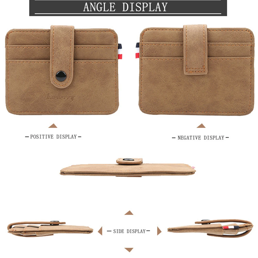 Супер тонкий карты бумажники брендовые дизайнерские мужские кожаные визитницы