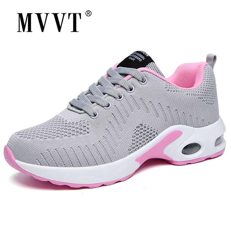 

Женские кроссовки для бега на платформе, амортизирующая обувь на воздушной подошве, сетчатые спортивные, для улицы