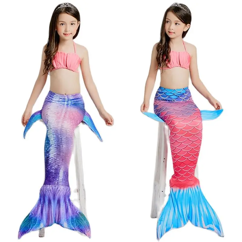 

YY8098 New Fashion Cosplay Costumes Bikini Mermaid Children's Swimwear Girl Split Swimsuit