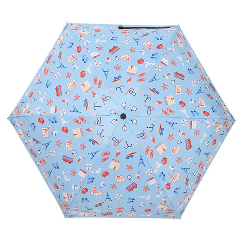 

Mini 5 Folding Cute Cartoon Kids Umbrella Rain Girls And Boys Wind Resistant Small Size Portable Children Gift Sun Umbrellas