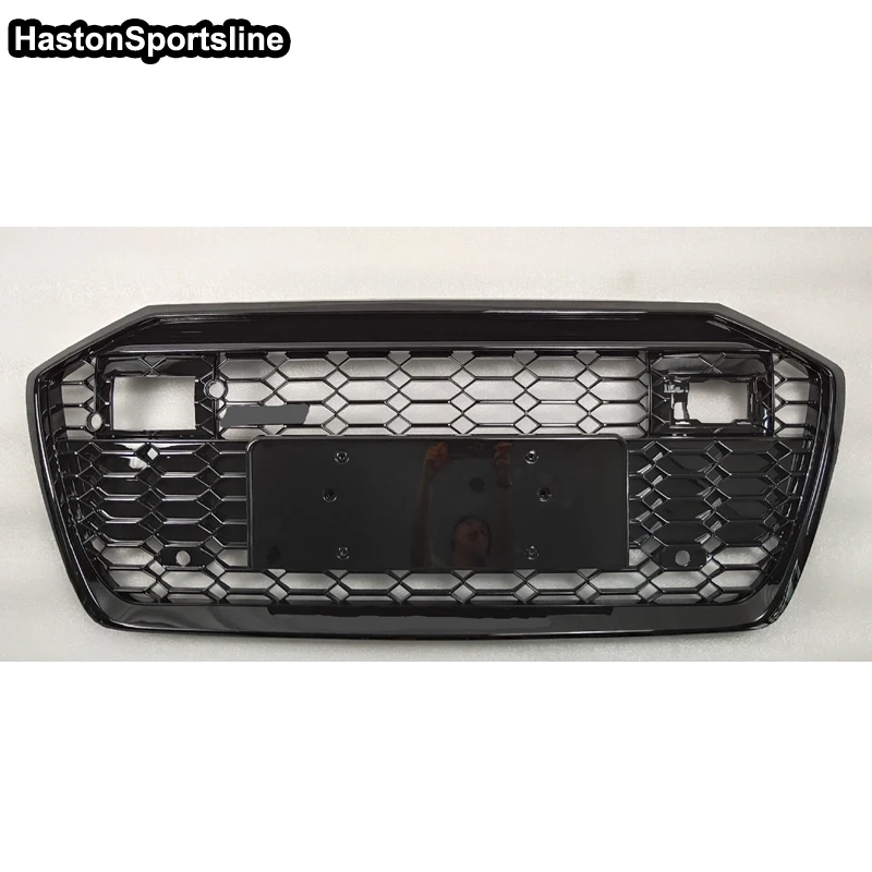 

A6 C8 With ACC Qu Not logo Style Front Racing Grills Engine Grille Grill for Audi A6 C8 S6 Sline 2019-2021 Car Accessories