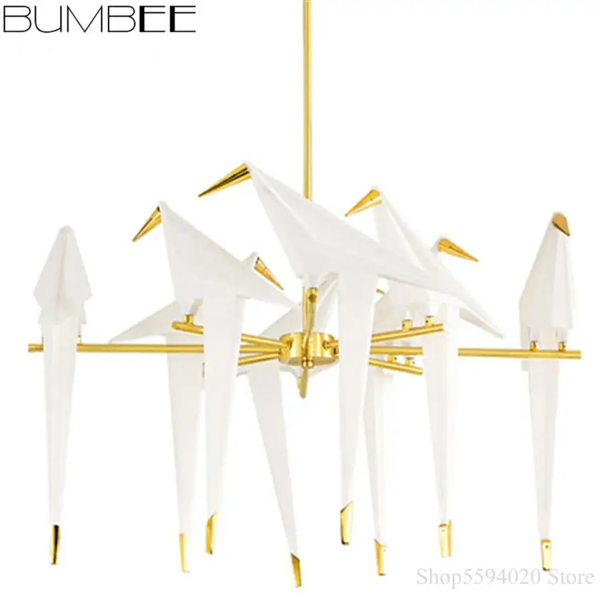 

Lustre Led Modern Bird LED Pendant Lights Bedroom Living Room Hanging Lamp Pendant Lighting Decor Home Luminaire Suspendu
