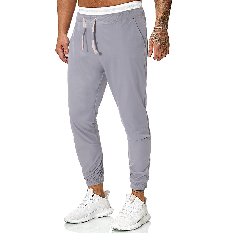 MJARTORIA 2019 мужские брюки полная длина повседневные модные одноцветные длинные