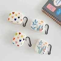 creative flower love pattern case for airpods 1 2 wireless bluetooth earphone cover for airpods pro silicone soft case fashion