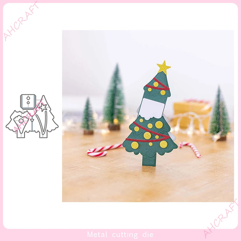 

Christmas Card Frame Metal Cutting Dies for DIY Scrapbooking Photo Album Decorative Embossing Paper Card Crafts Die 2021