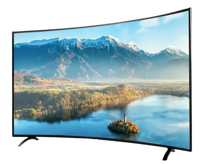 60 дюймов 65 70 изогнутый экран светодиодный дисплей TV android OS grobal IP BVD T2 wifi smart
