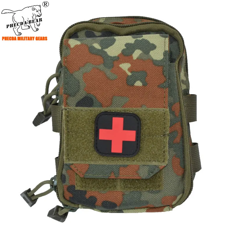 Flecktarn 1000D нейлоновая Мужская камуфляжная сумка Многофункциональный военно