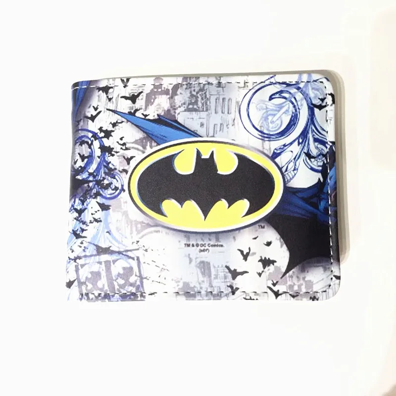 Новинка DC Hero кошелек Бэтмен крутые Двойные кошельки короткий с карманом для