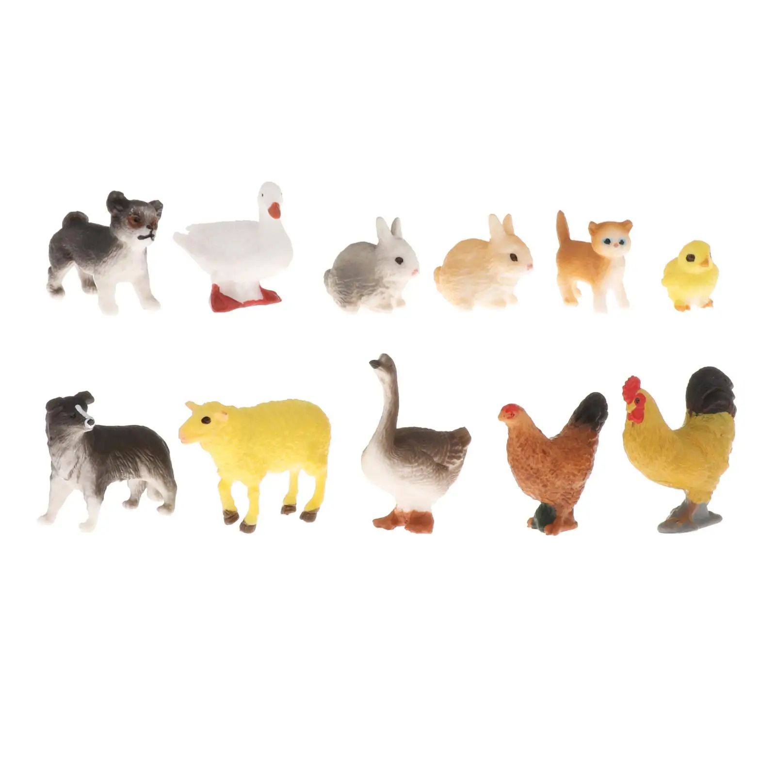 Пластиковая фигурка сельскохозяйственных животных, модель птицы, миниатюрные фигурки, подарок