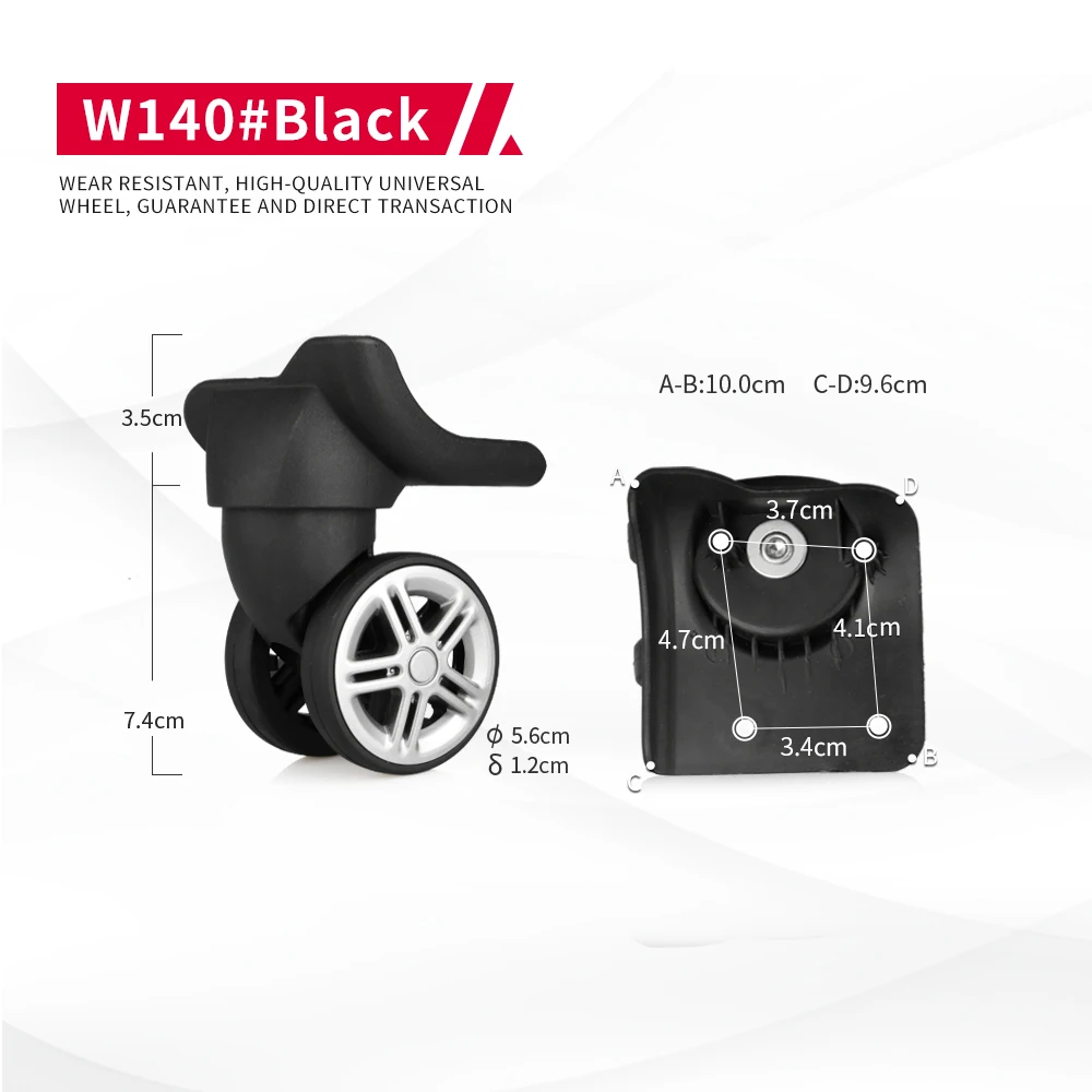 DILONG W140 Trolley luggage wheels accessories swivel casters rollers travel pulleys luggage replacement practical wheel