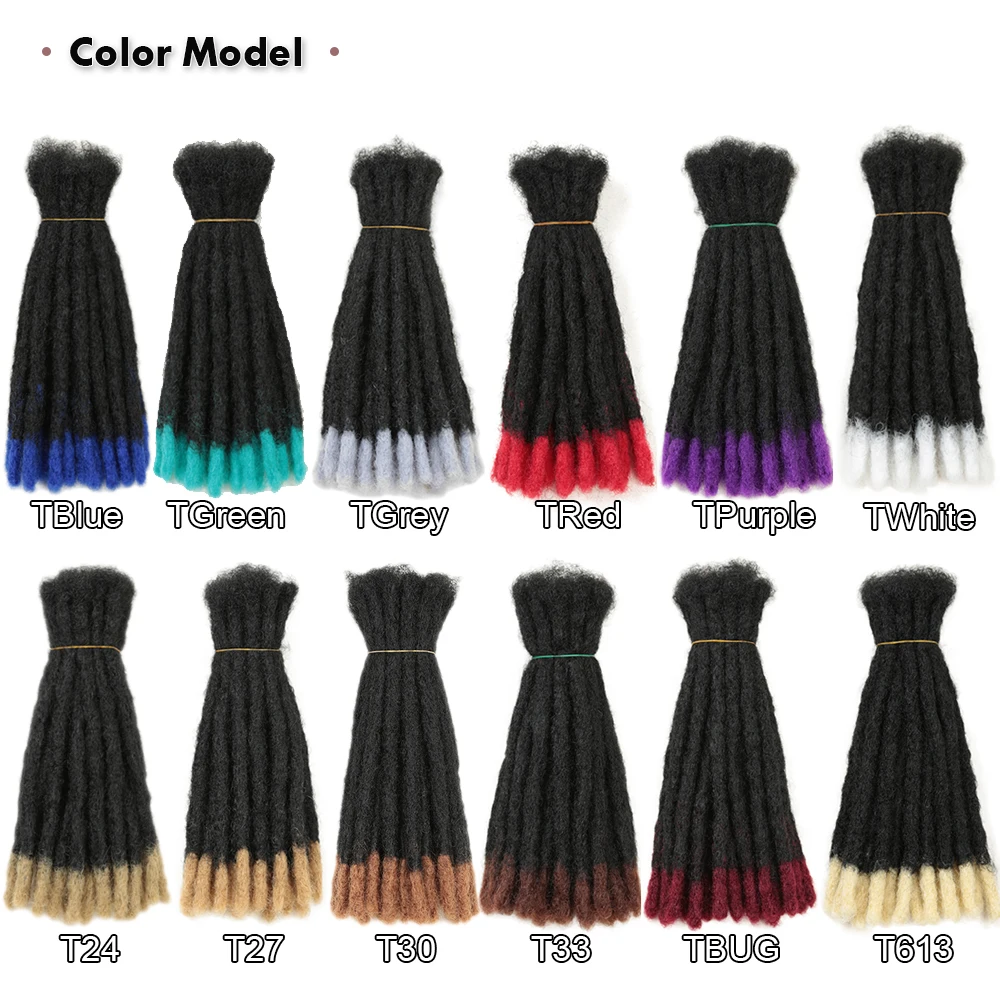 Удлинители волос ручной работы Dreadlock вязаные крючком мягкие волосы регги