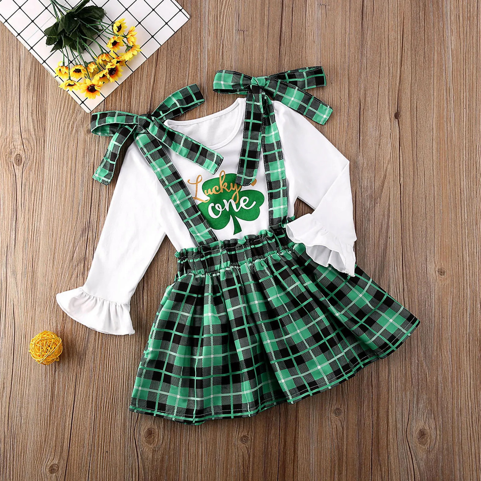 Детский весенний комплект одежды St paфокусов для маленьких девочек комбинезон с