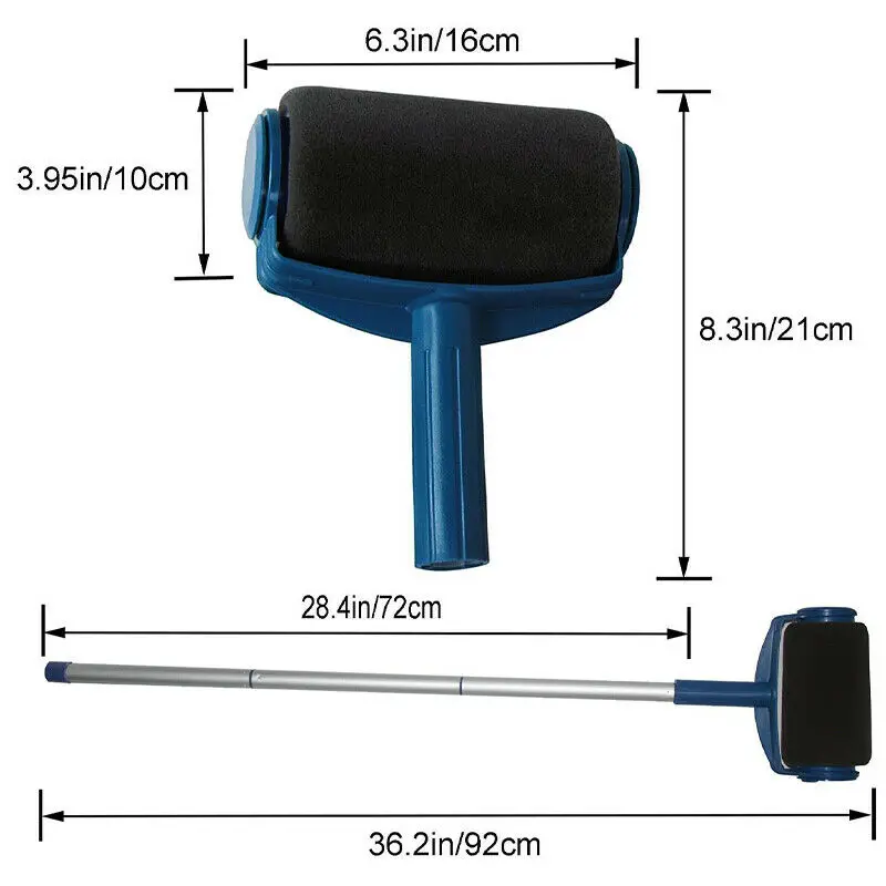 

5 Pcs Paint Runner Pro Brush Set Painting Roller Wall Painting Handle Tools HOT Paint Tool Sets