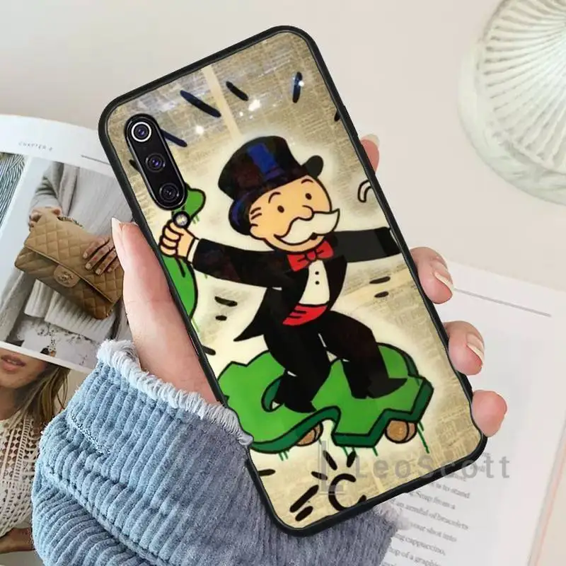 

Cartoon Dollar Monopoly Phone Case For Xiaomi Redmi 7 9t 9se k20 mi8 max3 lite 9 note 8 9s 10 pro
