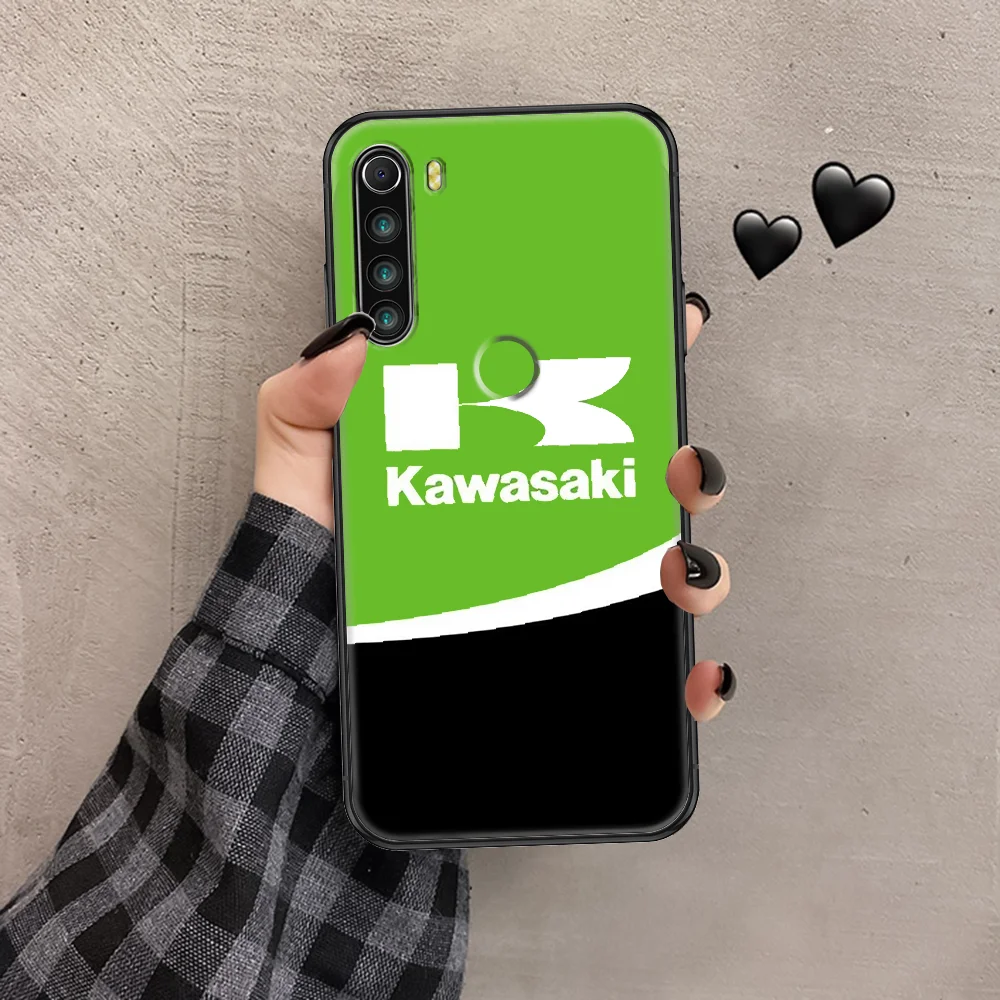

brand Kawasakis fashion Ninja moto Phone case For Xiaomi Redmi Note 7 7A 8 8T 9 9A 9S 10 K30 Pro Ultra black 3D prime soft cover