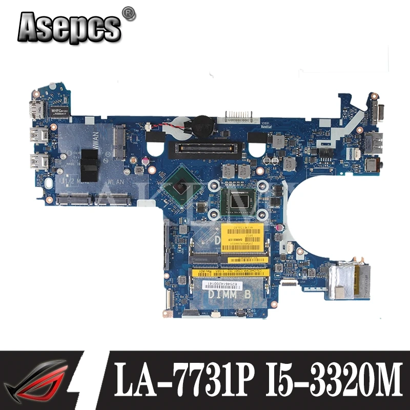 

Akemy For DELL latitude E6230 6230 Laptop Motherboard I5-3320M LA-7731P CN-05CDR9 CN-039GJ4 CN-0PR83X 0PR83X