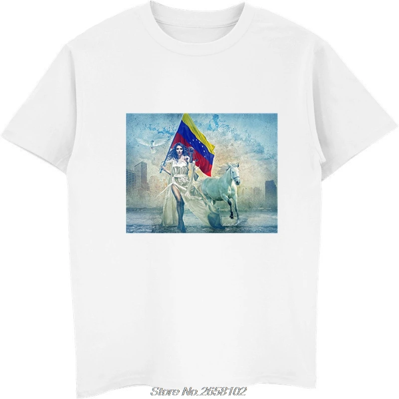 

venezuela T Shirt men Summer fashion High Quality t-shirt casual white print O-Neck print male men top tees harajuku streetwear