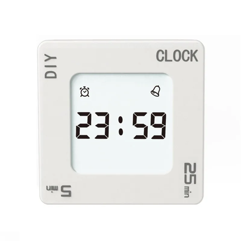 

LCD Kitchen Timer DIY Time Management Tomato Timer Reminder Vibration Timer Flip Quartet Snooze Alarm Clock 5 minutes 25 minutes