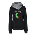 Осенне-зимние толстовки с принтом для женщин 2021, модные теплые флисовые пуловеры с карманами и длинными рукавами, женские повседневные толстовки больших размеров